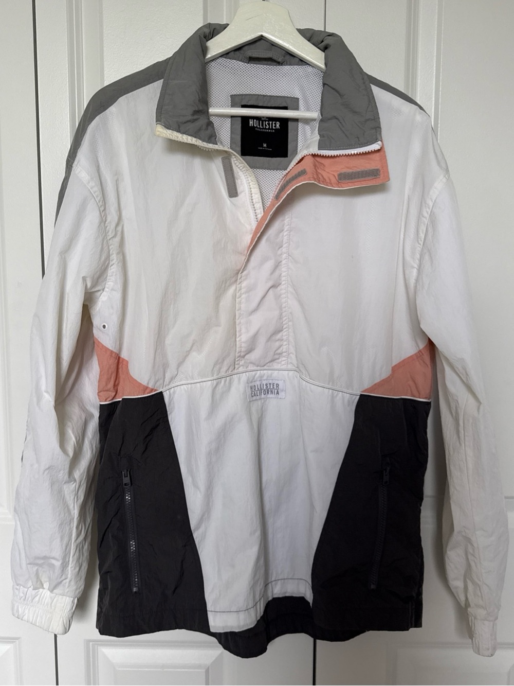 Hollister Colorblock‎ Windbreaker Size M Unisex Outdoor Spring Fall Hiking
